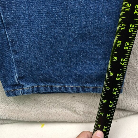 Carhartt Mens Workwear Jeans Size 42x30 B18 DST Traditional Fit Irregular Blue - Picture 5 of 16